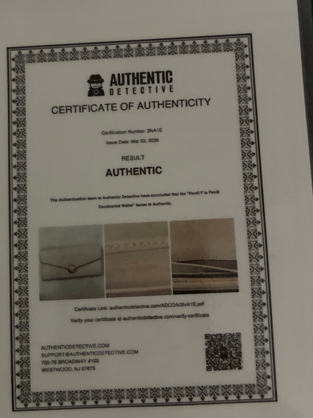 Authentic F Is Fendi Continental Flap Wallet-preowned with COA - Picture 8 of 8